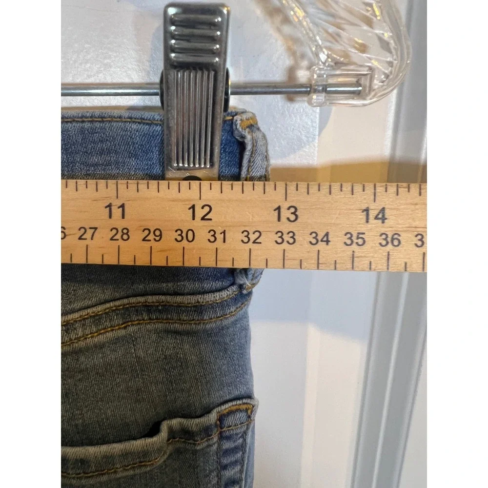 Free‎ People Womens Skinny Jeans Distressed Knee Blue Size 24